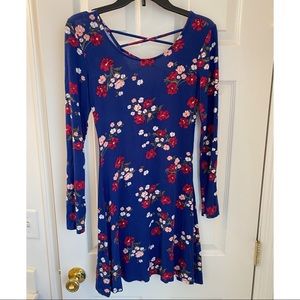 SO Floral Long Sleeve Fit and Flare Dress | Juniors Small
